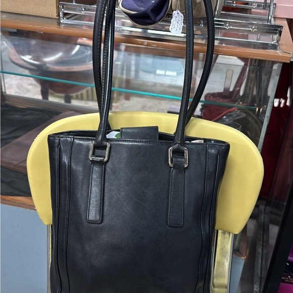 Coach Black Leather Tote Bag - Picture 3 of 3
